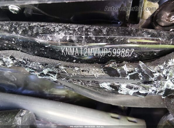 KNMAT2MV1JP599867 2018 NISSAN ROGUE Black Widok komory silnika