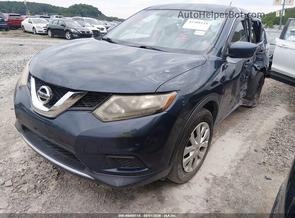 KNMAT2MV2GP603028 2016 NISSAN ROGUE Blue Vista tres cuartos delantera izquierda