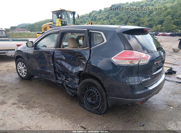 KNMAT2MV2GP603028 2016 NISSAN ROGUE Blue Trasero izquierdo