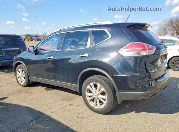 KNMAT2MV2GP603790 2016 NISSAN ROGUE Black Задня ліва чверть