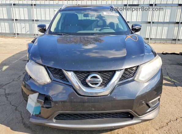 KNMAT2MV2GP603790 2016 NISSAN ROGUE Black Вид спереду
