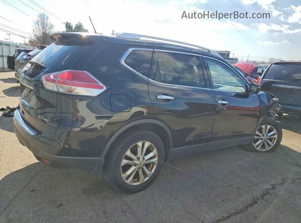 KNMAT2MV2GP603790 2016 NISSAN ROGUE Black Задня права чверть