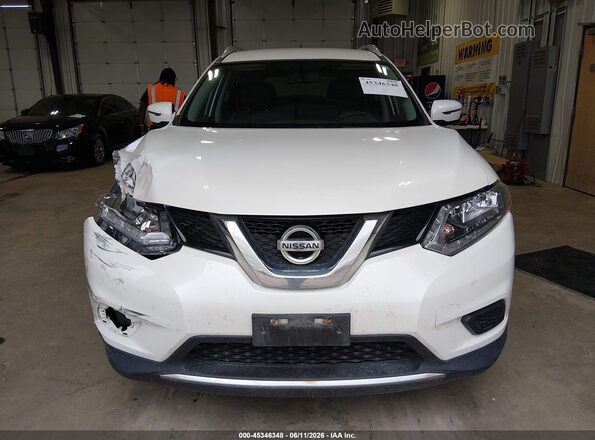 KNMAT2MV2GP626308 2016 NISSAN ROGUE White Instrument cluster view