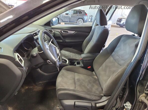 KNMAT2MV2GP658076 2016 NISSAN ROGUE Black Вид салону спереду