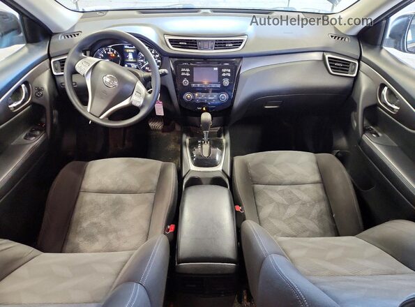 KNMAT2MV2GP658076 2016 NISSAN ROGUE Black Вид панелі приладів