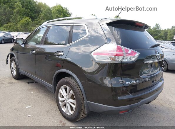 KNMAT2MV2GP715960 2016 NISSAN ROGUE Dark Brown Tył lewy