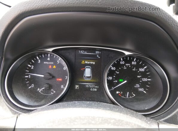 KNMAT2MV2GP715960 2016 NISSAN ROGUE Dark Brown Widok tylnych siedzeń