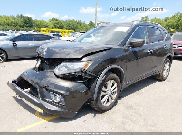 KNMAT2MV2GP715960 2016 NISSAN ROGUE Dark Brown Przód lewy