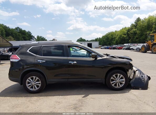 KNMAT2MV2GP715960 2016 NISSAN ROGUE Dark Brown Widok wnętrza 360 stopni