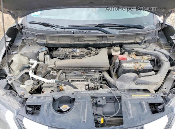 KNMAT2MV2HP548534 2017 NISSAN ROGUE Gray უკანა სალონის ხედი