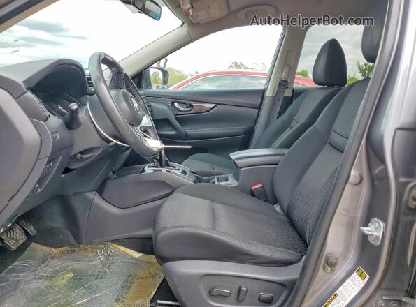 KNMAT2MV2HP548534 2017 NISSAN ROGUE Gray წინა სალონის ხედი