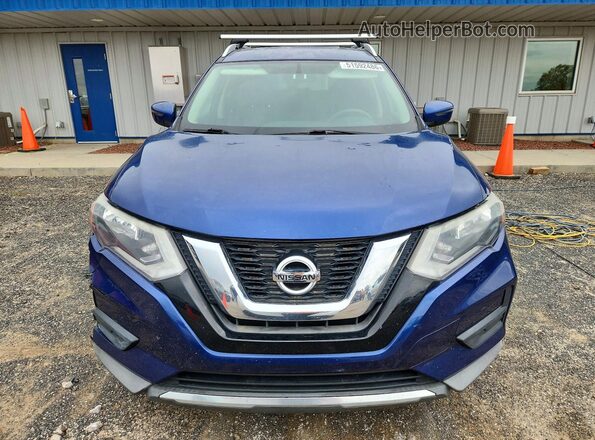 KNMAT2MV2HP570744 2017 NISSAN ROGUE Blue Front view