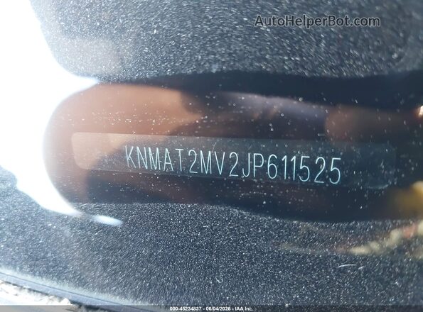 KNMAT2MV2JP611525 2018 NISSAN ROGUE Gray 