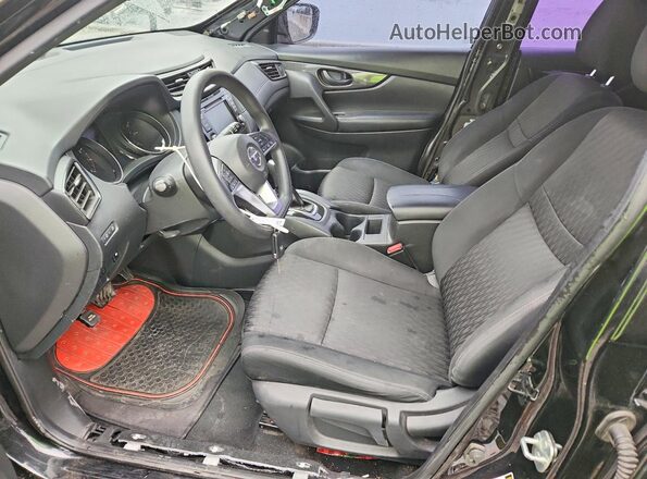 KNMAT2MV2KP519106 2019 NISSAN ROGUE Black Front interior view