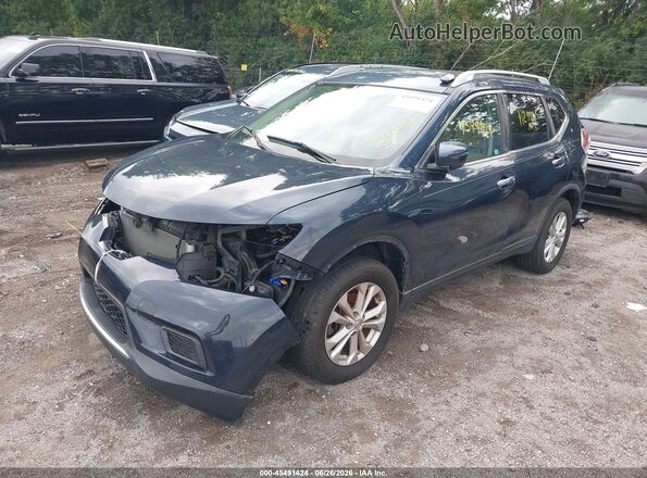 KNMAT2MV3GP643604 2016 NISSAN ROGUE Blue წინა მარცხენა ხედი სამი მეოთხედიდან