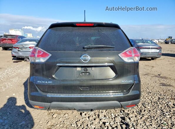 KNMAT2MV3GP686114 2016 NISSAN ROGUE Black Widok z tyłu