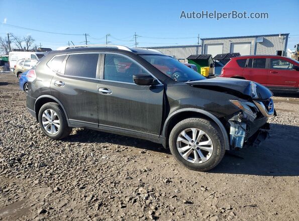 KNMAT2MV3GP686114 2016 NISSAN ROGUE Black Przód prawy