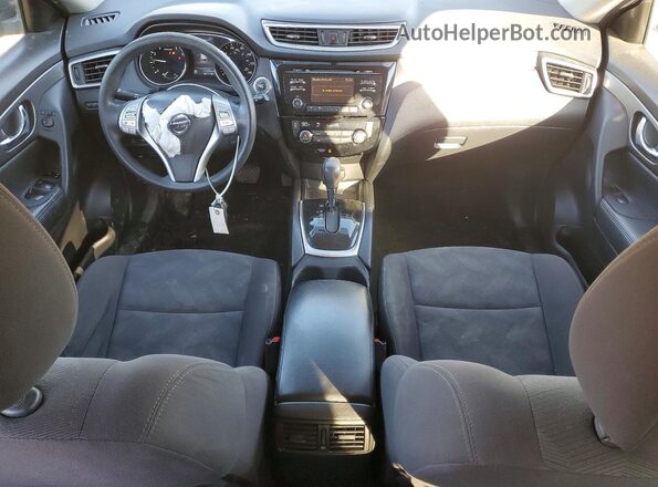 KNMAT2MV3GP686114 2016 NISSAN ROGUE Black Widok deski rozdzielczej