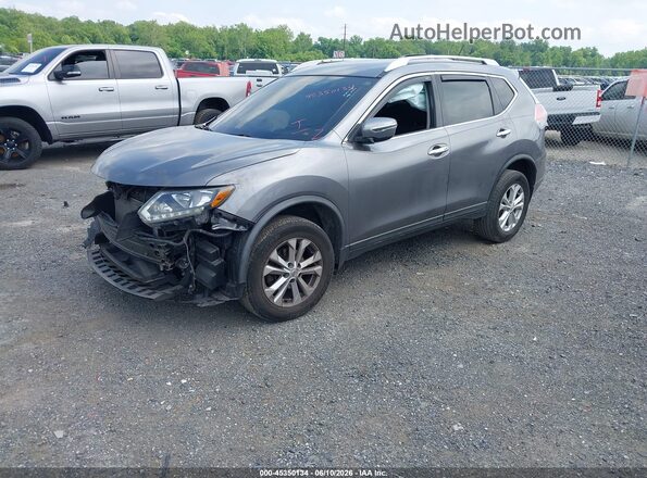 KNMAT2MV3GP710850 2016 NISSAN ROGUE Gray Przód lewy