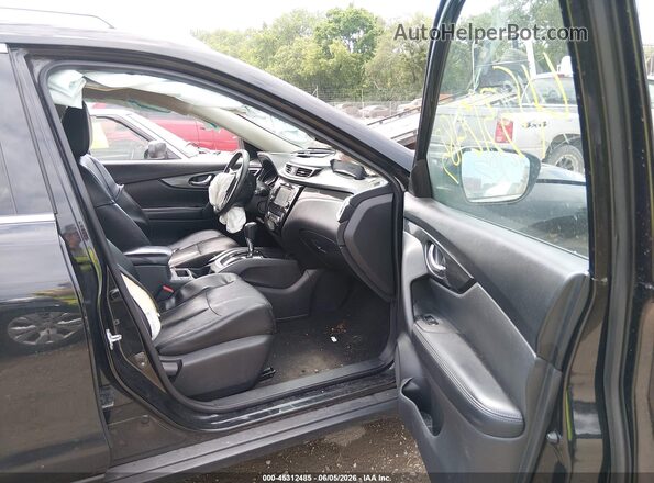 KNMAT2MV3GP719080 2016 NISSAN ROGUE Black Widok wnętrza z przodu