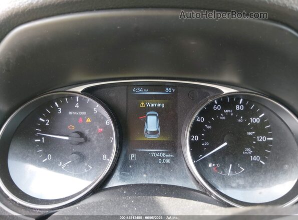 KNMAT2MV3GP719080 2016 NISSAN ROGUE Black Widok tylnych siedzeń