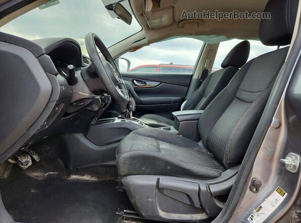 KNMAT2MV3JP575716 2018 NISSAN ROGUE Charcoal წინა სალონის ხედი