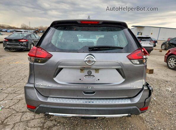 KNMAT2MV3JP575716 2018 NISSAN ROGUE Charcoal უკანა ხედი