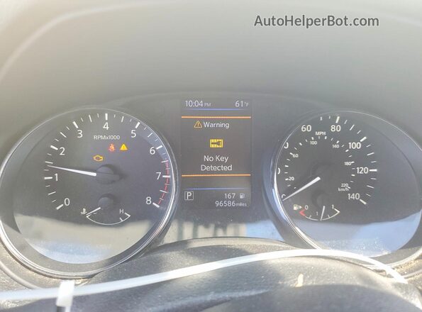 KNMAT2MV3JP616510 2018 NISSAN ROGUE White Instrument cluster view