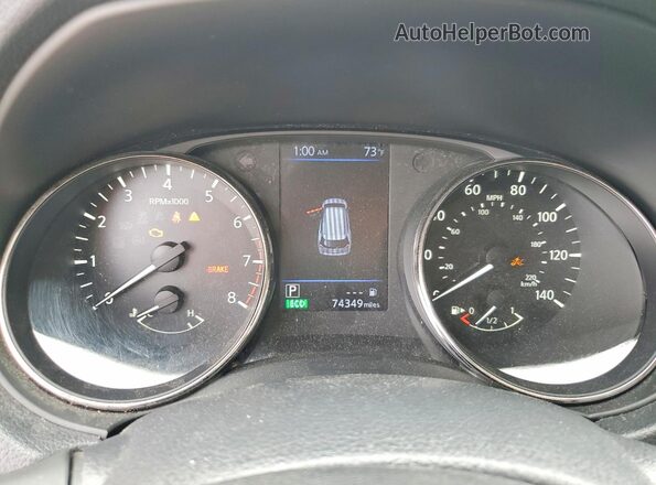 KNMAT2MV3KP504615 2019 NISSAN ROGUE Black Instrument cluster view