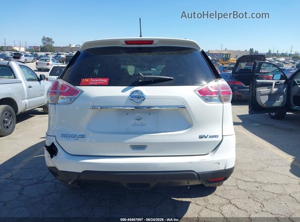 KNMAT2MV4GP635205 2016 NISSAN ROGUE White 