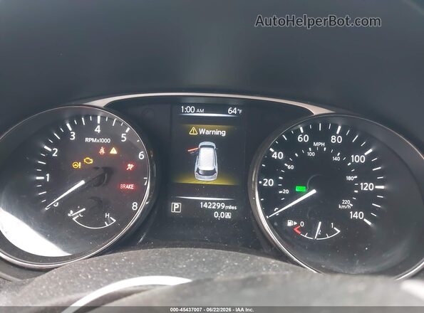 KNMAT2MV4GP693041 2016 NISSAN ROGUE Silver Widok tylnych siedzeń