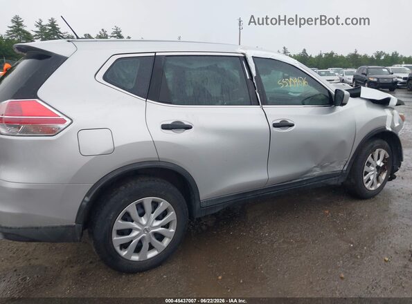 KNMAT2MV4GP693041 2016 NISSAN ROGUE Silver 