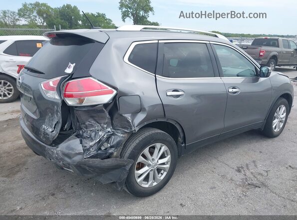 KNMAT2MV4GP732503 2016 NISSAN ROGUE Gray Trasero derecho