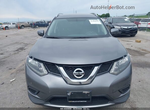 KNMAT2MV4GP732503 2016 NISSAN ROGUE Gray Vista del cuadro de instrumentos