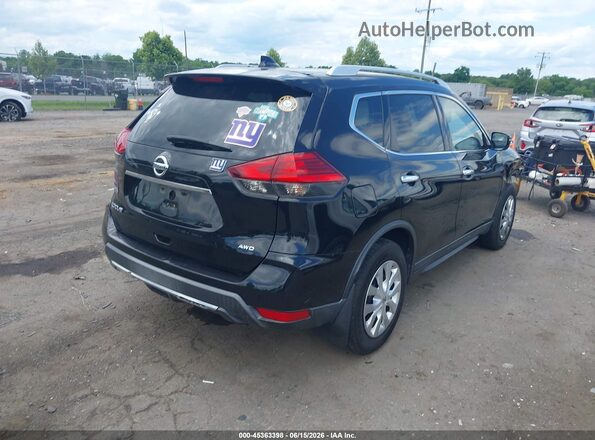 KNMAT2MV4HP521965 2017 NISSAN ROGUE Черный Задняя правая четверть