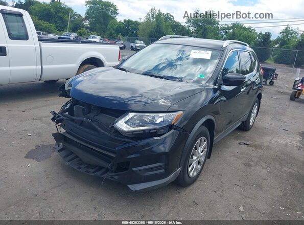 KNMAT2MV4HP521965 2017 NISSAN ROGUE Черный Передняя левая четверть