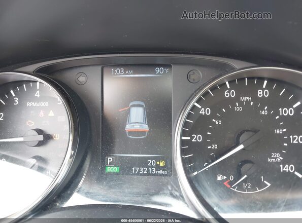 KNMAT2MV4HP572432 2017 NISSAN ROGUE White Widok tylnych siedzeń