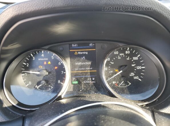 KNMAT2MV4KP552835 2019 NISSAN ROGUE Gray Instrument cluster view