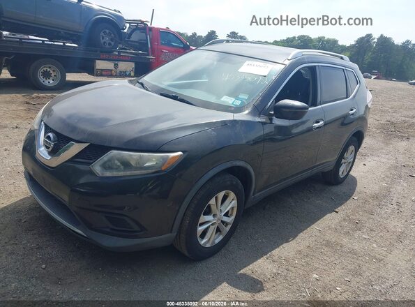KNMAT2MV5GP633611 2016 NISSAN ROGUE Black Przód lewy
