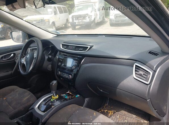 KNMAT2MV5GP633611 2016 NISSAN ROGUE Black Widok wnętrza z przodu