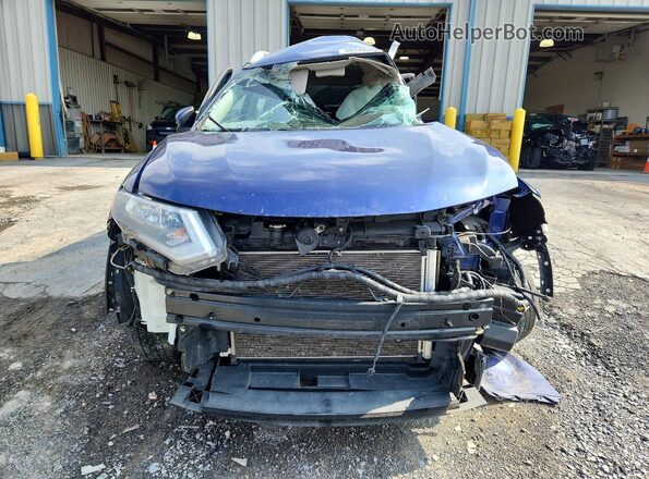 KNMAT2MV5HP505676 2017 NISSAN ROGUE Blue Вид спереду