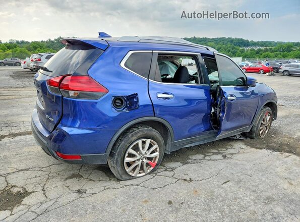 KNMAT2MV5HP505676 2017 NISSAN ROGUE Blue Задня права чверть