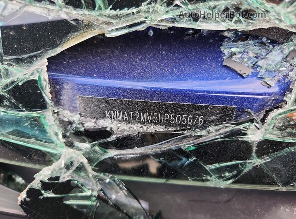 KNMAT2MV5HP505676 2017 NISSAN ROGUE Blue Вид наклейки з VIN-кодом