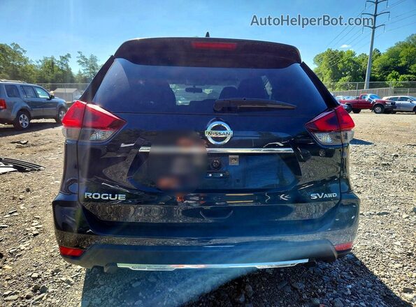 KNMAT2MV5JP561445 2018 NISSAN ROGUE Black Вид ззаду