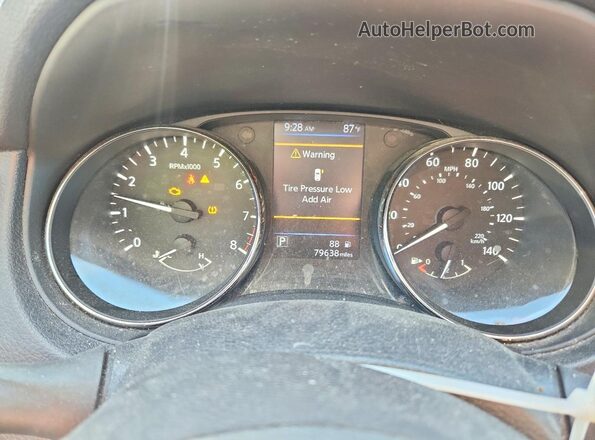 KNMAT2MV5JP561445 2018 NISSAN ROGUE Black Вид щитка приладів
