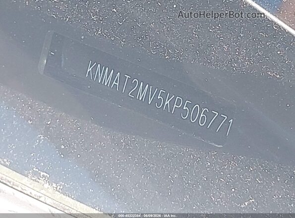 KNMAT2MV5KP506771 2019 NISSAN ROGUE Silver 