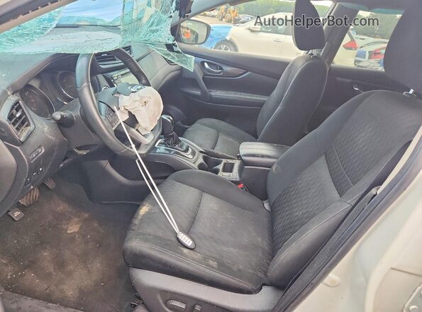 KNMAT2MV5KP529662 2019 NISSAN ROGUE White წინა სალონის ხედი
