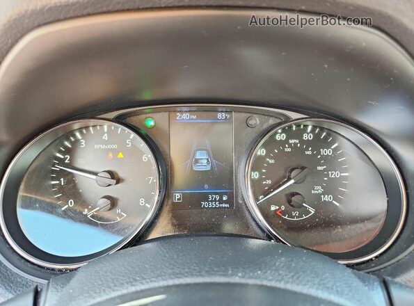KNMAT2MV5KP552262 2019 NISSAN ROGUE Черный Вид щитка приборов