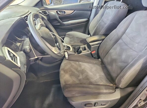KNMAT2MV6GP598609 2016 NISSAN ROGUE Black Front interior view