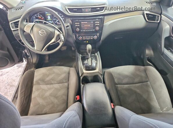 KNMAT2MV6GP598609 2016 NISSAN ROGUE Black Dashboard view